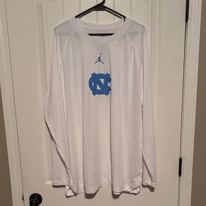 Jordan UNC Long Sleeve T Shirt Sz XXL